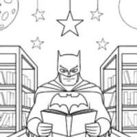 Batman in the celestial library