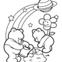 Care Bears gardening in space