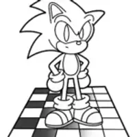 Sonic on a giant chessboard