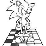 Sonic on a giant chessboard