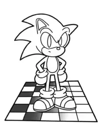 Sonic on a giant chessboard