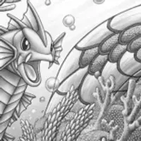 Gyarados at the underwater festival