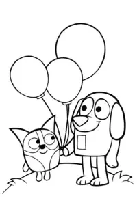 Bluey and Bingo’s balloon adventure