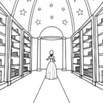 Princess in the celestial library
