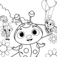 Ladybug leads a spring parade