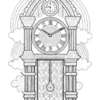 Rainbow timekeeper’s clock