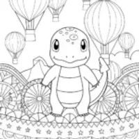 Charmander at the balloon festival