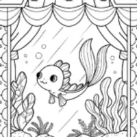 Axolotl’s underwater art gallery