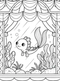 Axolotl’s underwater art gallery