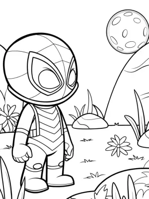 Venom recycling on an alien planet coloring pages