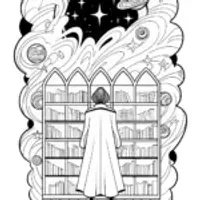 Star Whisperer in a cosmic library