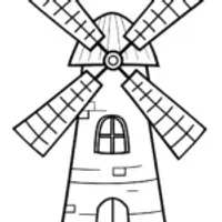 Wednesday Addams in a windmill