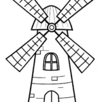 Wednesday Addams in a windmill
