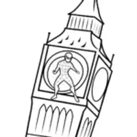Miles Morales at the clock tower