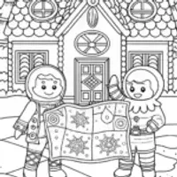 Gingerbread explorers treasure map