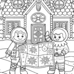 Gingerbread explorers treasure map