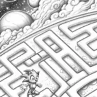 Sonic puzzle challenge in space