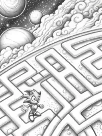 Sonic puzzle challenge in space