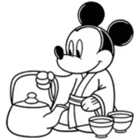 Mickey Mouse tea ceremony