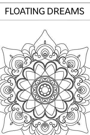 Mandala of floating dreams coloring pages
