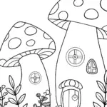 Mushrooms as timekeepers in a garden