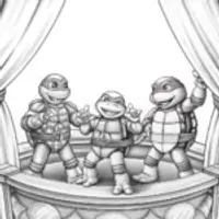 Teenage Mutant Ninja Turtles puppet show