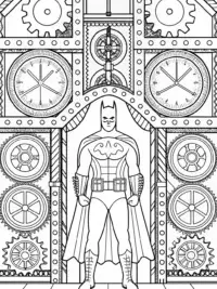 Batman in a magical clock workshop