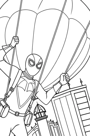 Venom time traveling adventure coloring pages