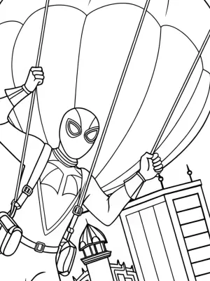 Venom time traveling adventure coloring pages
