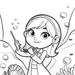 Melody conducting an underwater orchestra