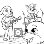 Animals hosting a summer concert