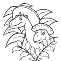 Dinosaur detectives in the jungle