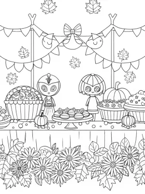 Gardevoir’s harvest festival coloring pages