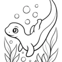 Charmander swimming underwater