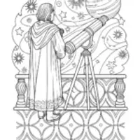 Venom the astronomer coloring page