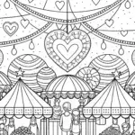 Galactic Valentine’s Market Scene