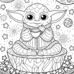 Baby Yoda’s cosmic tea time