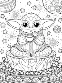 Baby Yoda’s cosmic tea time