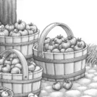Harvesting candy fruits