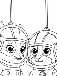 Bluey and Bingo underwater robots