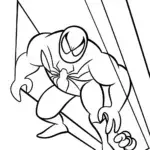 Venom facing a shadow creature