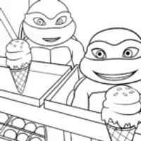 Teenage Mutant Ninja Turtles ice cream parlor