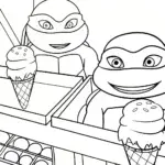 Teenage Mutant Ninja Turtles ice cream parlor