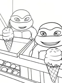 Teenage Mutant Ninja Turtles ice cream parlor