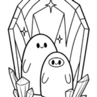Rainbow Friends in the crystal cavern