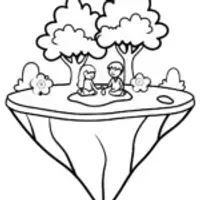 Barbie’s tea party on a floating island