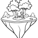 Barbie’s tea party on a floating island
