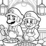 Mario and Luigi baking challenge
