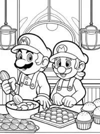 Mario and Luigi baking challenge