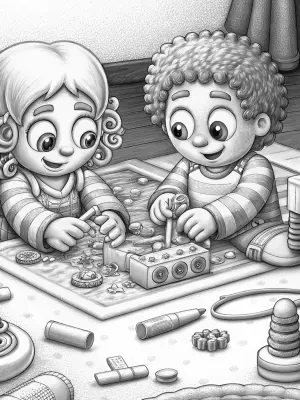 Bluey and Bingo’s invention day coloring pages
